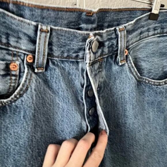 Levi's 501 Straight Leg Jeans 33Wx30L - Picture 4 of 8